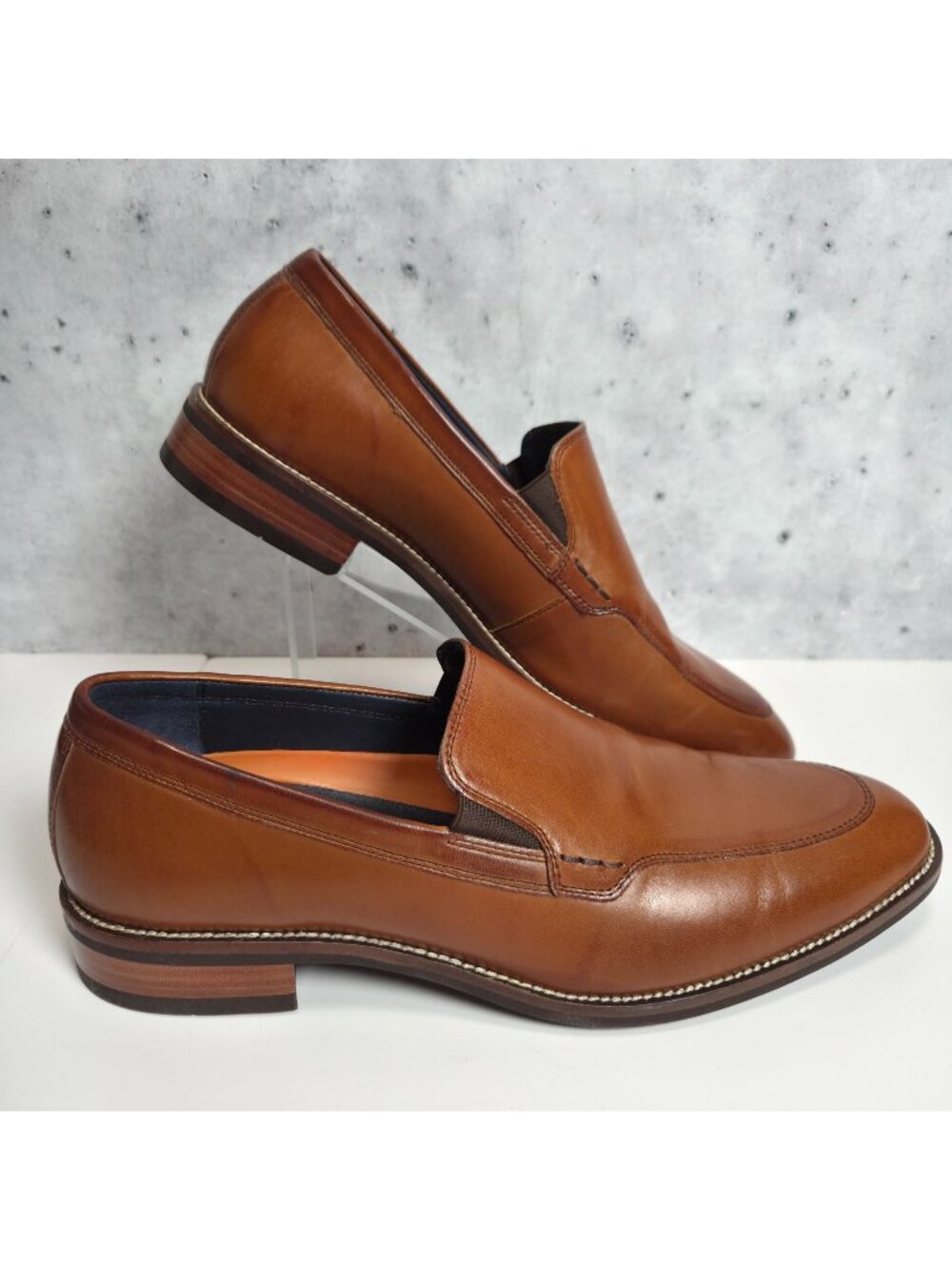 Cole Haan Lenox Hill Venetian Loafers Mens Size 8.5M British Tan Leather Slip-On